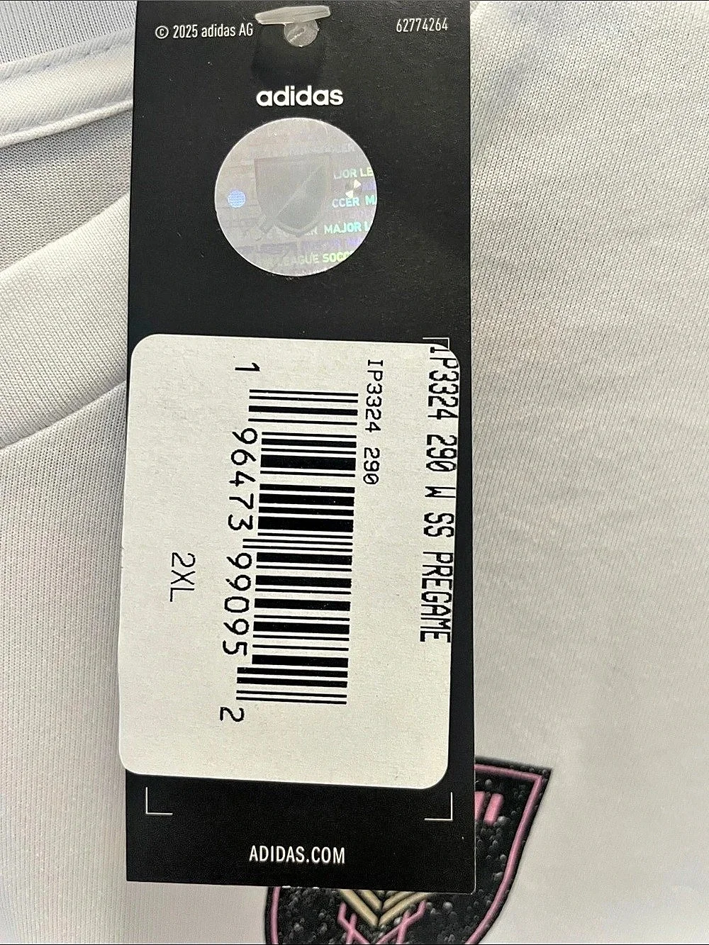 adidas Inter Miami CF Major League Soccer Jersey White 2XL NWT Blokecore